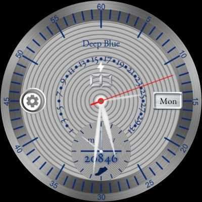 Deep Blue Watchface screenshot 4