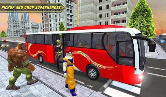 City Bus Driving: Superheroes Transport Simulator screenshot 5