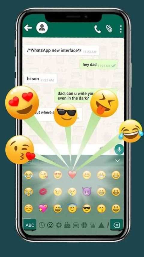 Tema Keyboard Whatsapp Style screenshot 1