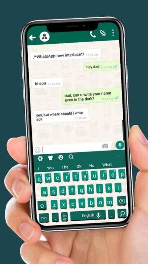 Tema Keyboard Whatsapp Style screenshot 2