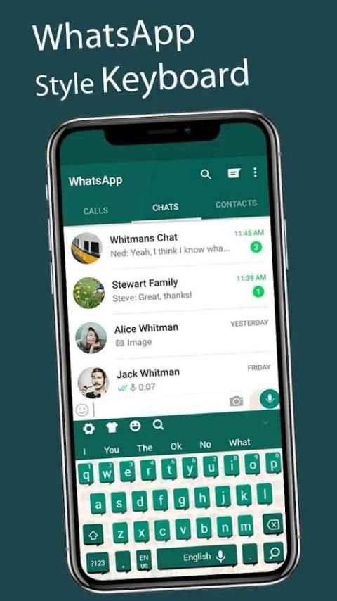 Tema Keyboard Whatsapp Style screenshot 3