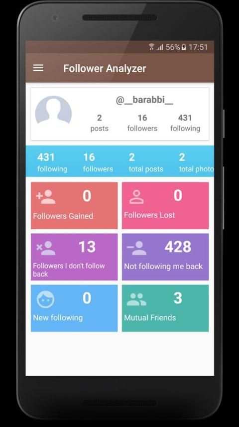 Follower Analyzer for Instagram screenshot 2