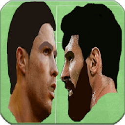 Messi Ronaldo soccer game icon