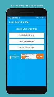 Lotto Pick 3 Whiz & 4 Whiz स्क्रीनशॉट 2