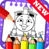 Draw colouring pages Thomas Train Friends by Fans