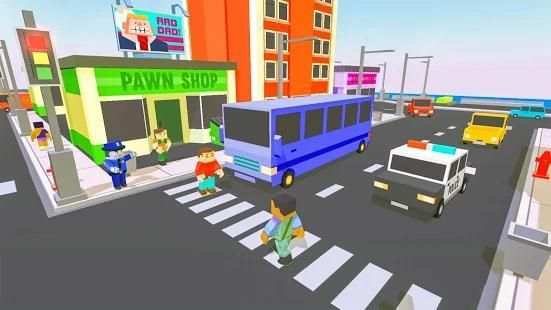 Coach Bus Driver Blocky Game Public Transport Sim screenshot 11