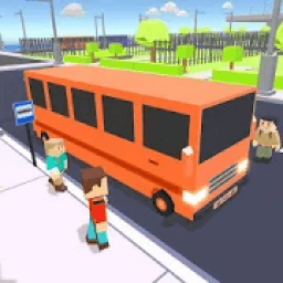 ikon Coach Bus Driver Blocky Game Public Transport Sim