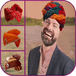 Rajasthani Turban Photo Editor आइकन