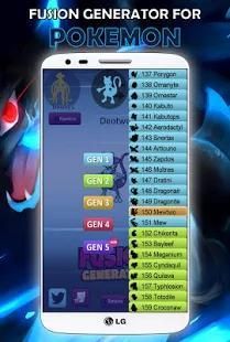 Monster Fusion Generator for Pokemon Free स्क्रीनशॉट 1