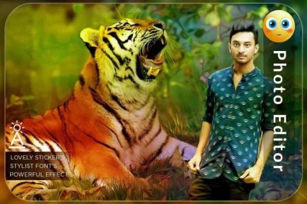 Tiger Photo Frames / Tiger Photo Editor скриншот 1