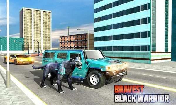 US Police Transform Robot Car: Black Cop Panther screenshot 9