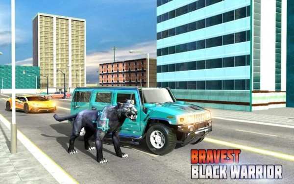 US Police Transform Robot Car: Black Cop Panther screenshot 5