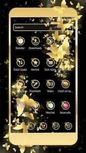Golden Butterfly Theme screenshot 2