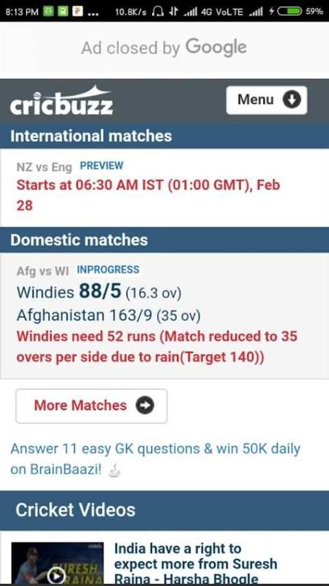 cricbuzz in cb स्क्रीनशॉट 3