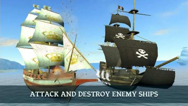 Pirate Ships Battle King 3D screenshot 2