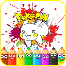 Pokemon Character Coloring Book for Children आइकन