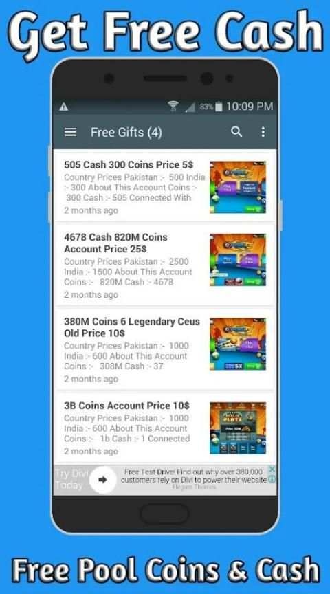 Free Pool Cash & Coins screenshot 6