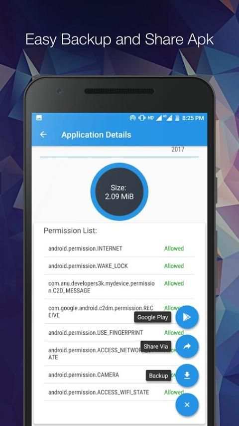 ShareApp - App Details, APK Backup and Share स्क्रीनशॉट 2
