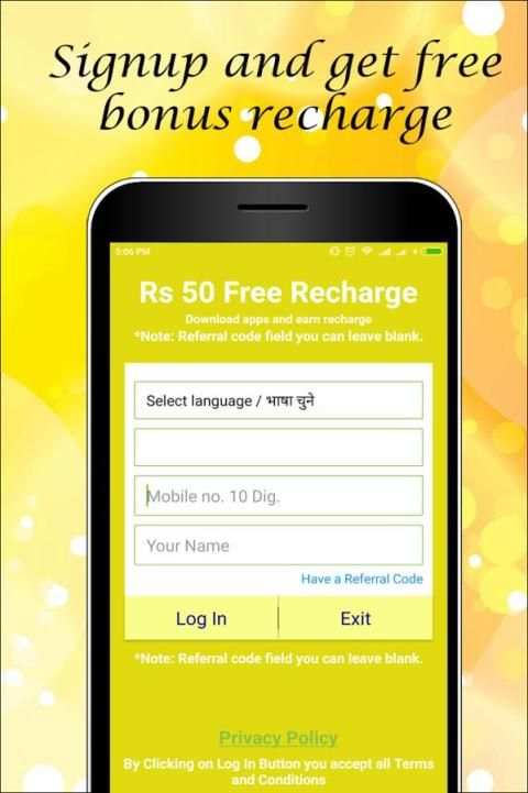 Rs 50 Free Recharge screenshot 6