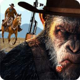 Apes Age Vs Wild West Cowboy: Survival Game