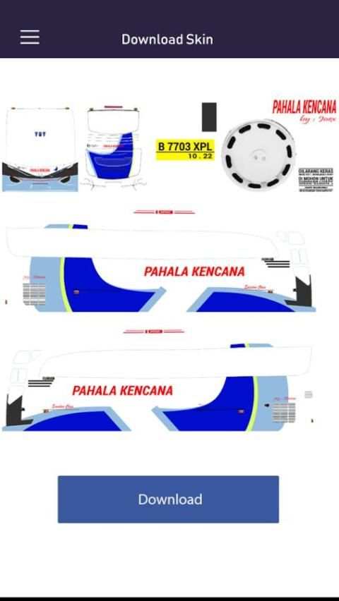 Livery Bussid Pahala Kencana screenshot 4