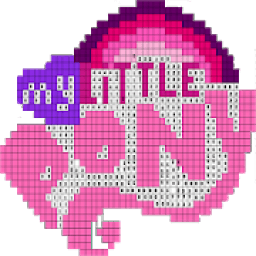 Pixel art Little Pony sandbox Color by number आइकन