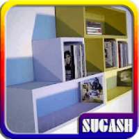 Desain Rak Buku Modern