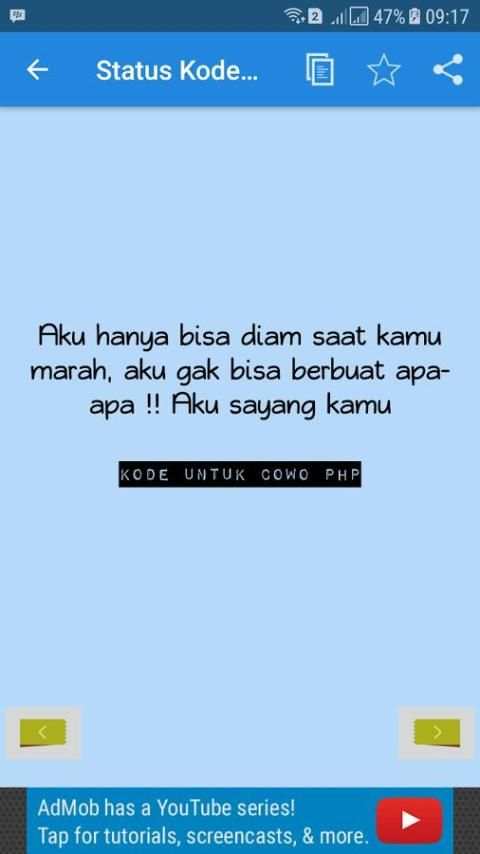 Status Kode Keras Cewek Cowok screenshot 2