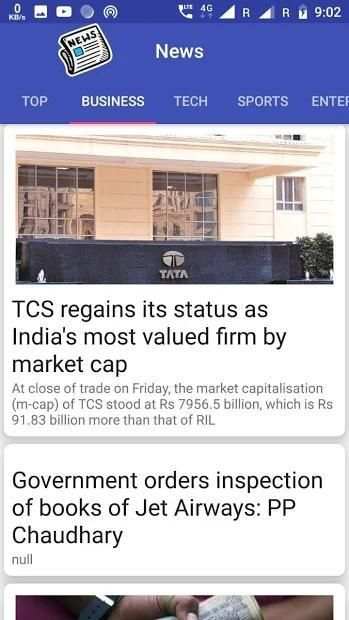 News App screenshot 1