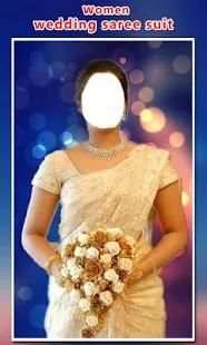 Woman Wedding Saree Photo Suit 2 تصوير الشاشة