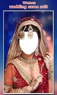 Woman Wedding Saree Photo Suit 4 تصوير الشاشة