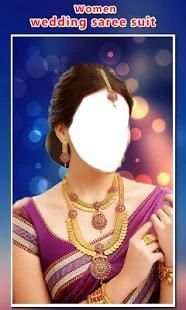 Woman Wedding Saree Photo Suit 5 تصوير الشاشة