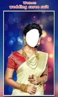 Woman Wedding Saree Photo Suit 1 تصوير الشاشة