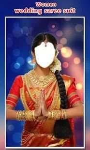 Woman Wedding Saree Photo Suit 6 تصوير الشاشة