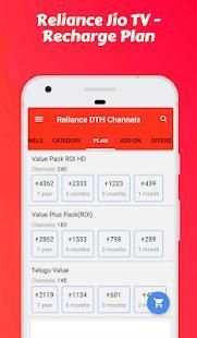 Channel list-Recharge for Reliance Digital Jio TV स्क्रीनशॉट 1