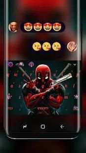 Red ninja Keyboard Theme स्क्रीनशॉट 3