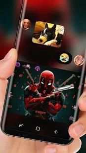 Red ninja Keyboard Theme स्क्रीनशॉट 1