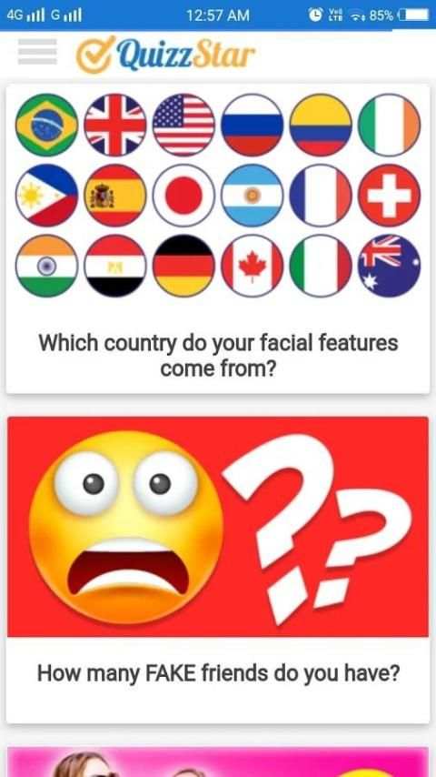 Facebook quizzstar screenshot 6