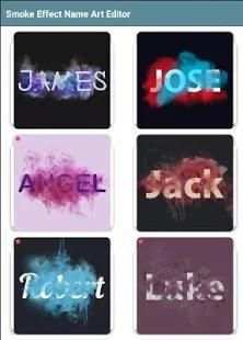 Smoke Effect Name Art Editor screenshot 5