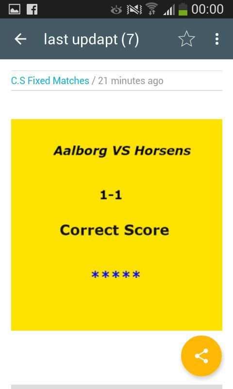 Correct Score Fixed screenshot 2