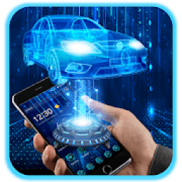 3D Neon Sports Car Launcher आइकन