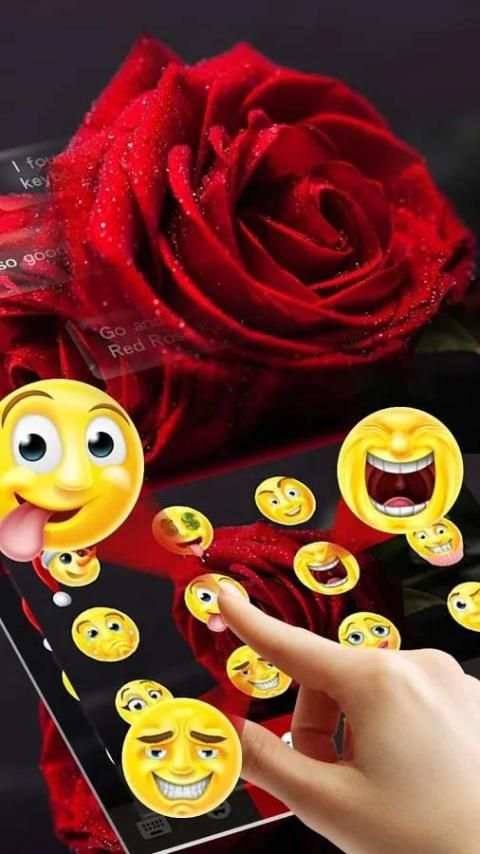 Keyboard Red Rose screenshot 2