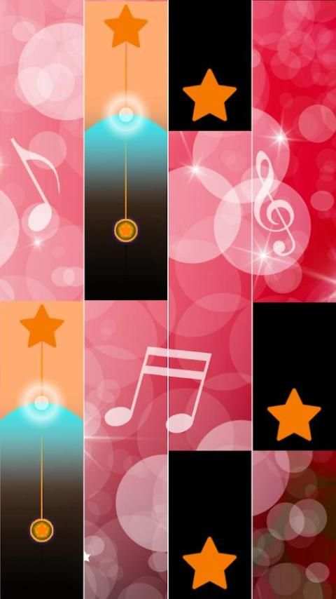 Orange Star Piano Tiles screenshot 2