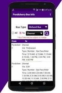 Pondicherry Bus Info screenshot 7