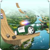 US Police Car Stunt Mega Ramp Racing