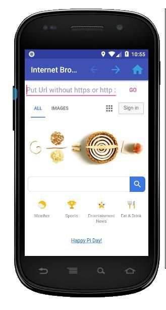 Compact Web Browser screenshot 1