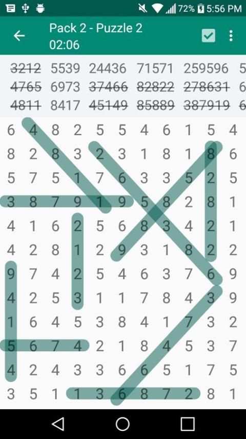 Number Search Puzzles स्क्रीनशॉट 1