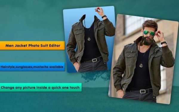 Stylish man jacket suit photo editor 2018 screenshot 1