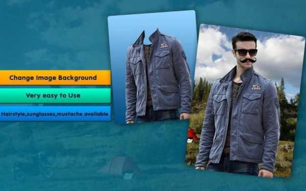 Stylish man jacket suit photo editor 2018 screenshot 2
