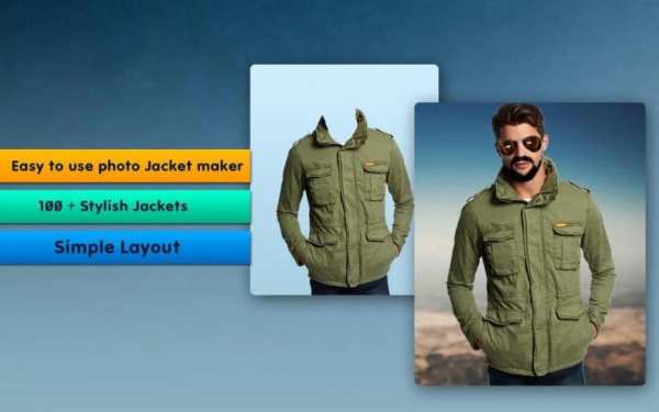 Stylish man jacket suit photo editor 2018 screenshot 3